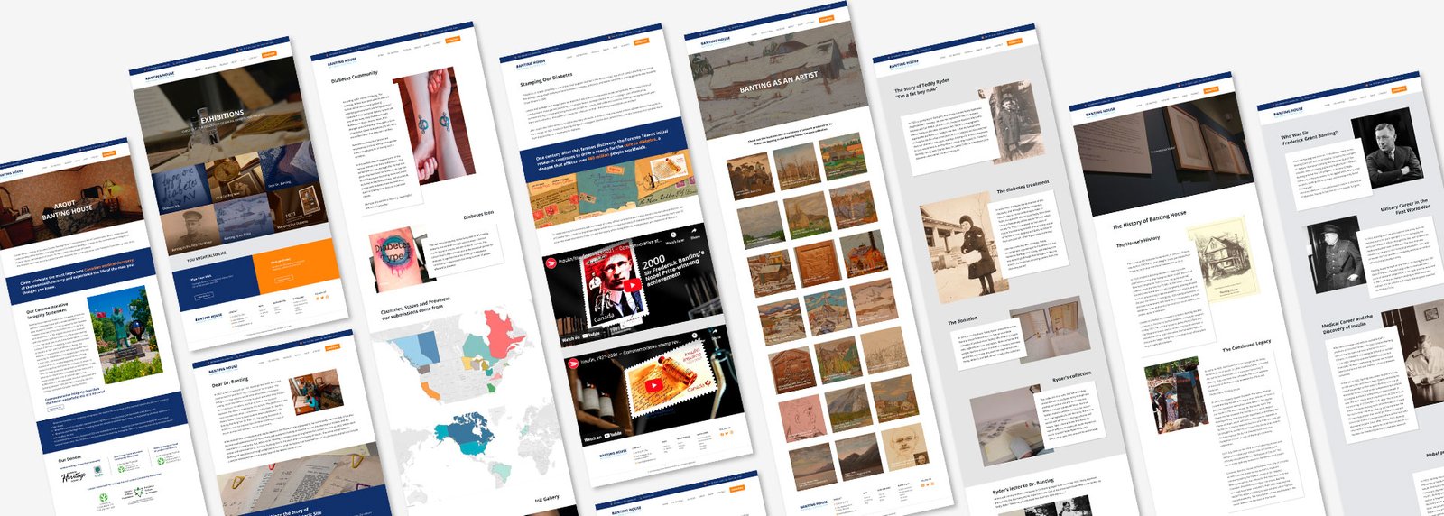 Banting House Wireframe Desktop